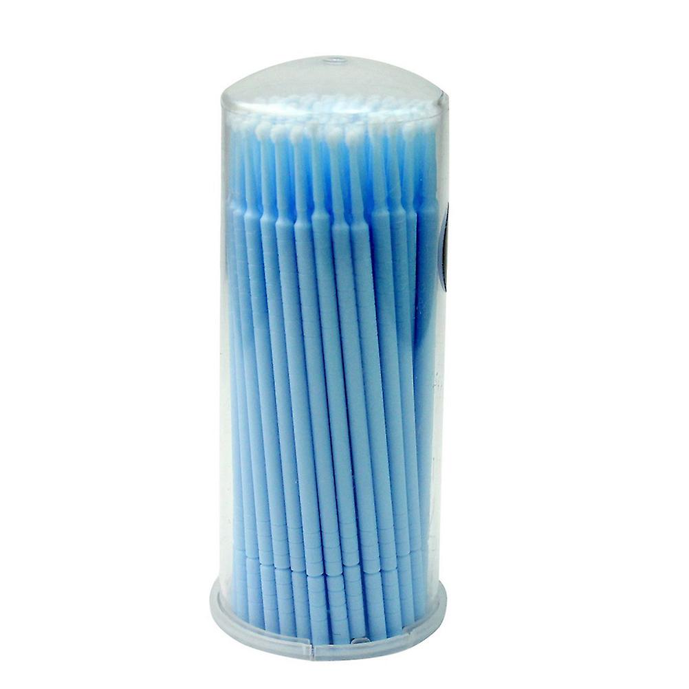 100 stuks wegwerp wimperverlenging microborstelapplicators mascara (blauw)
