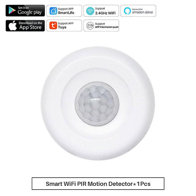 Tuya Smart Wifi Pir Motion Detector Sensor Alarm Infrared Movement Human Body Sensor Smart Life App Works With Alexa