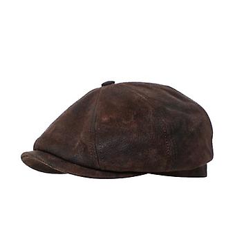 Stetson Leather Hatteras Cap