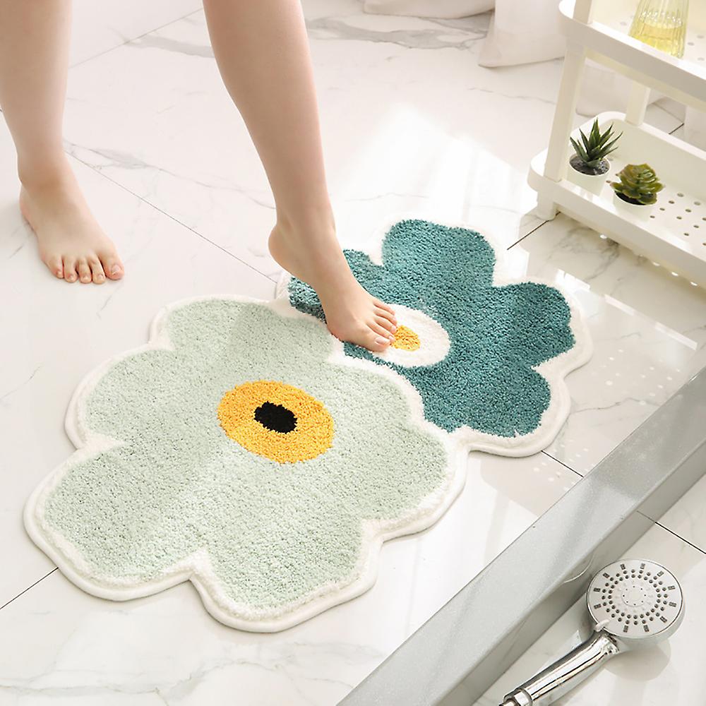 Flower Shape Non-Slip Bath Mat,40 x 60cm,Soft Shower Mat