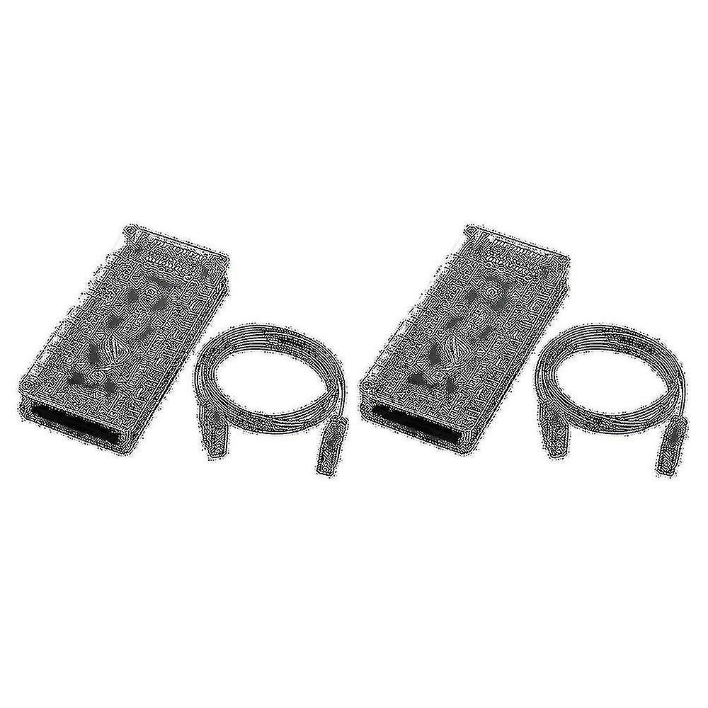 2x 5v 3pin Rgb Led Splitter 10-port Hub With 50cm 3pin Extension Cord, Perfect For Lots Of Rgb