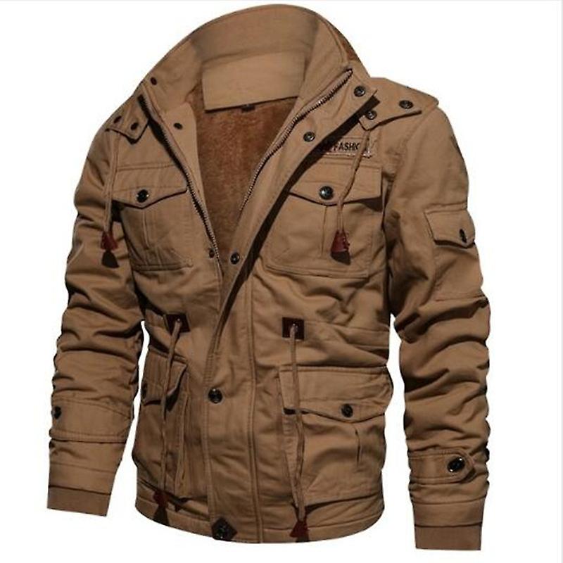 Men's Winter Puffed Jacket Warm Hooded Jacket