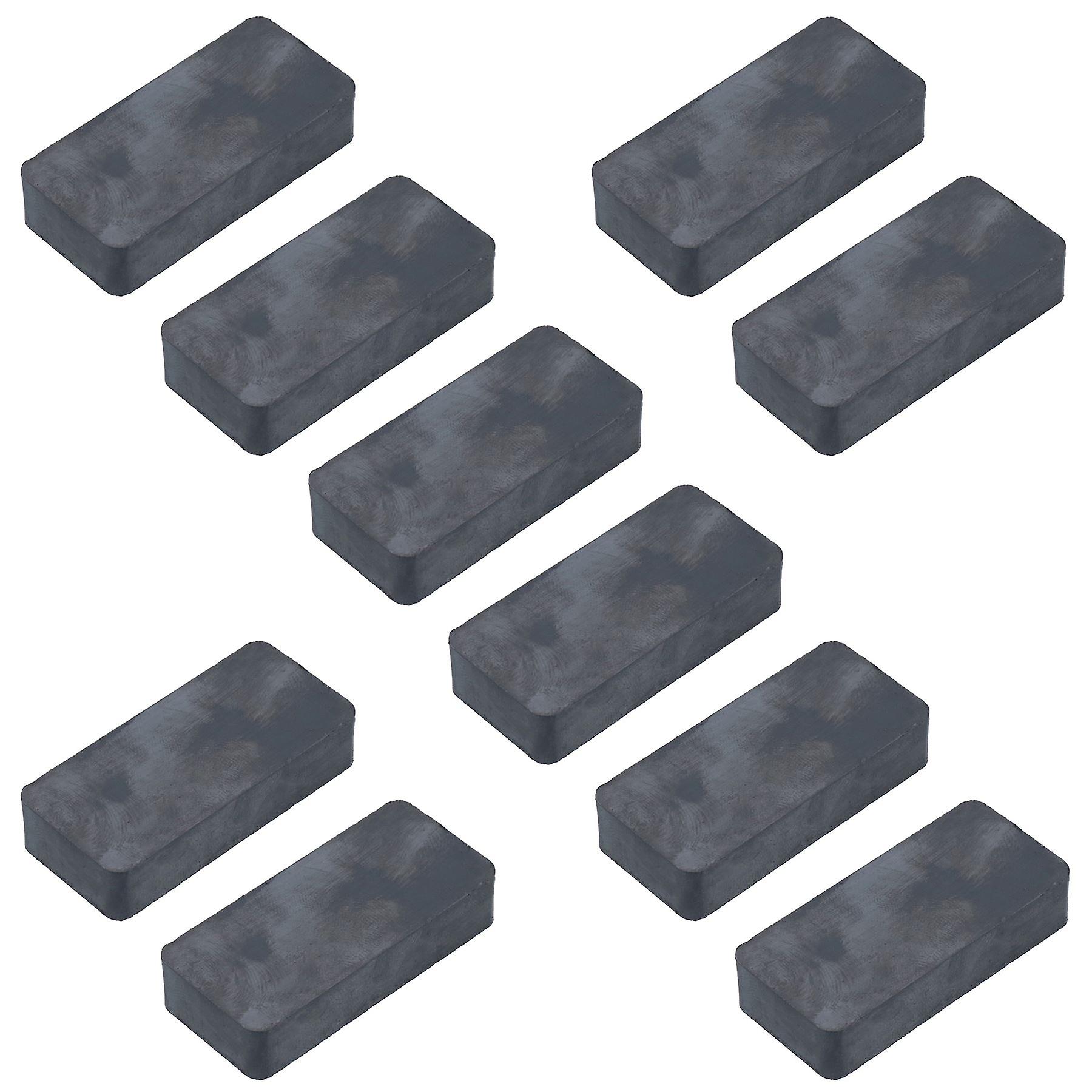 10pc Rectangular Ceramic Ferrite Magnets 48mm x 22mm x 10mm for Home Office
