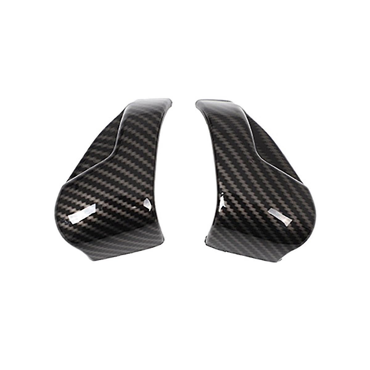 Auto ABS Kohlefaser Front Sicherheitsgurt Button Decor Abdeckung für 2017-2019