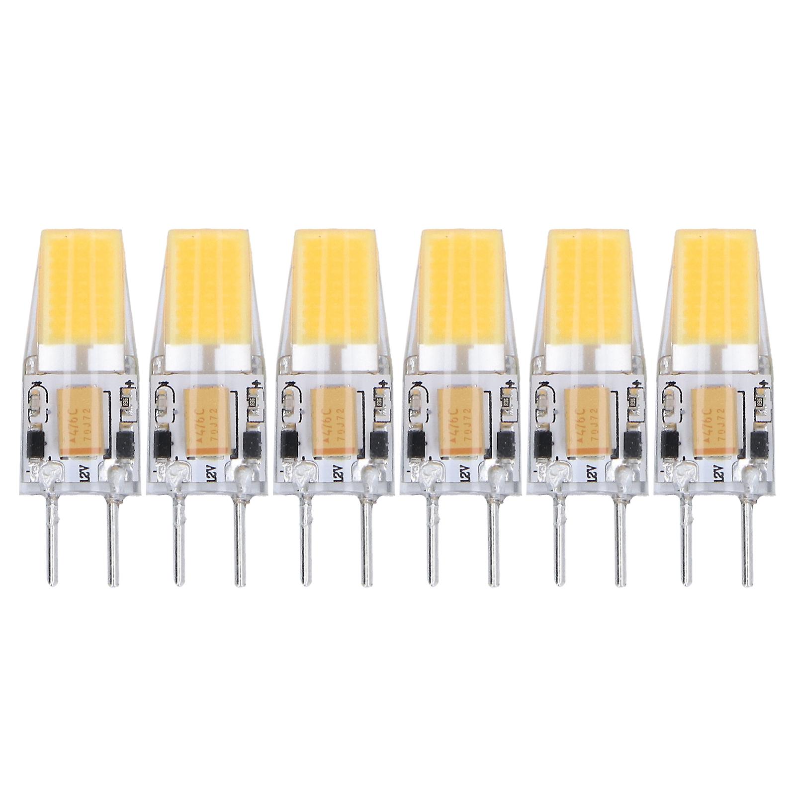 6 Πακέτο GY6.35 5W AC DC 12V COB Λαμπτήρες LED σιλικόνης εξοικονόμησης ενέργειας για φωτιστικό οροφής σαλονιού