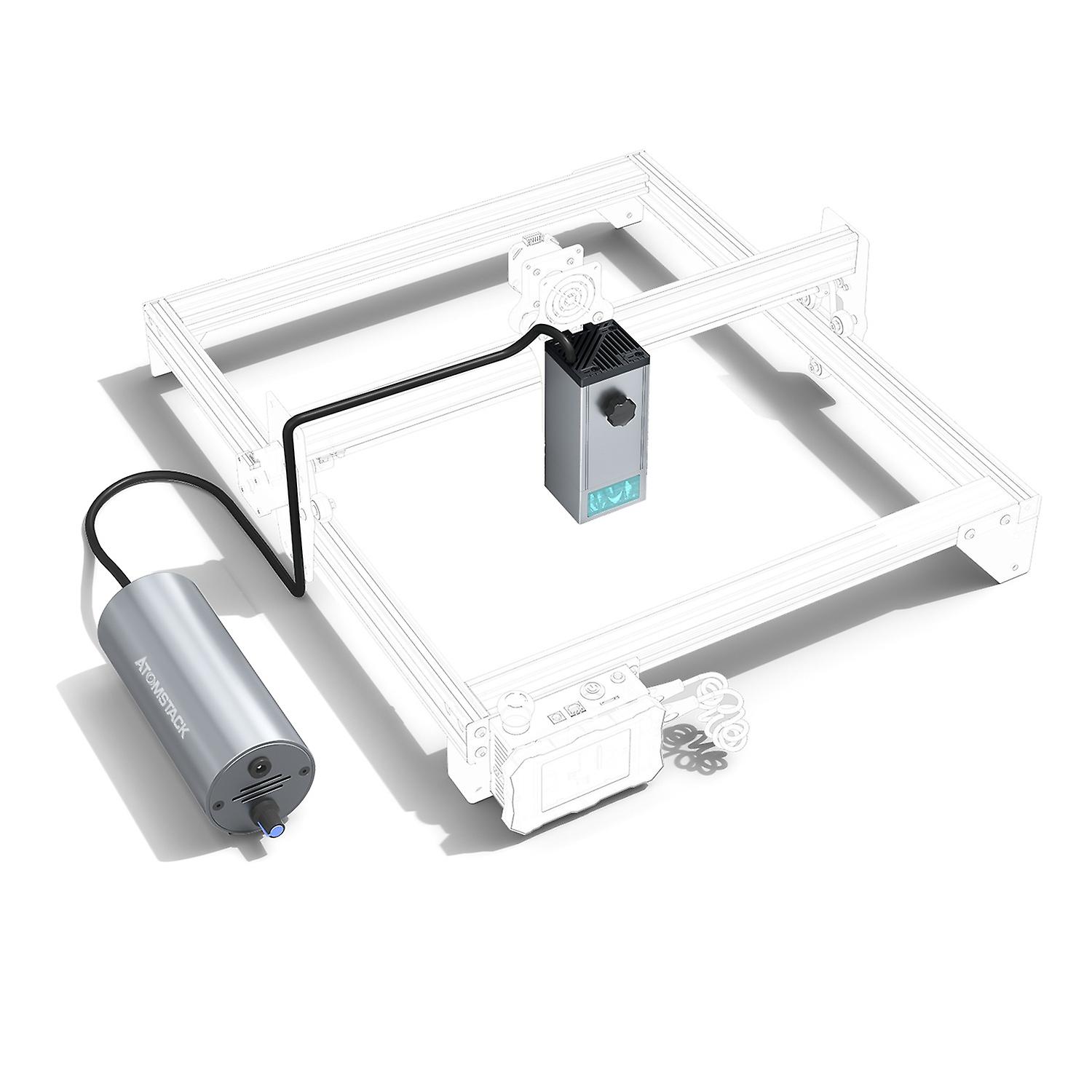 ATOMSTACK M100 20W lasermodul Øjenbeskyttelse og luftassisteret tilbehør HIgh luftstrøm 10-30L / min annonce