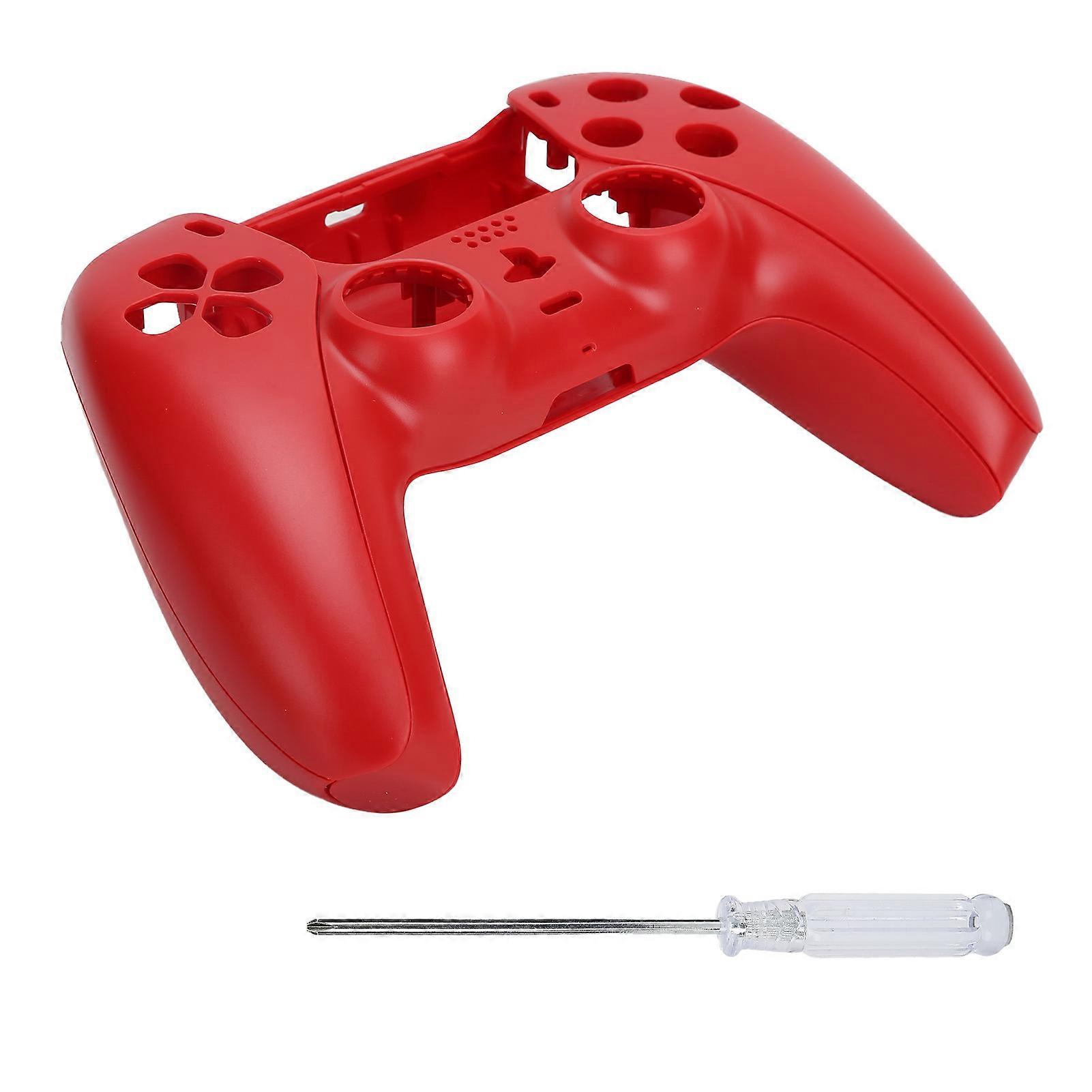 Red PS5 Controller Replacement Shell - Durable ABS Cover with Screwdriver Included