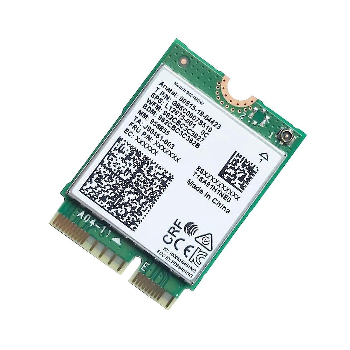 Pour 9461ngw Kit carte Wifi + déflecteur + antenne Ac 9461 2.4g/5g 802.11ac M2 Key E Cnvi Bluetooth 5.0 Wirel