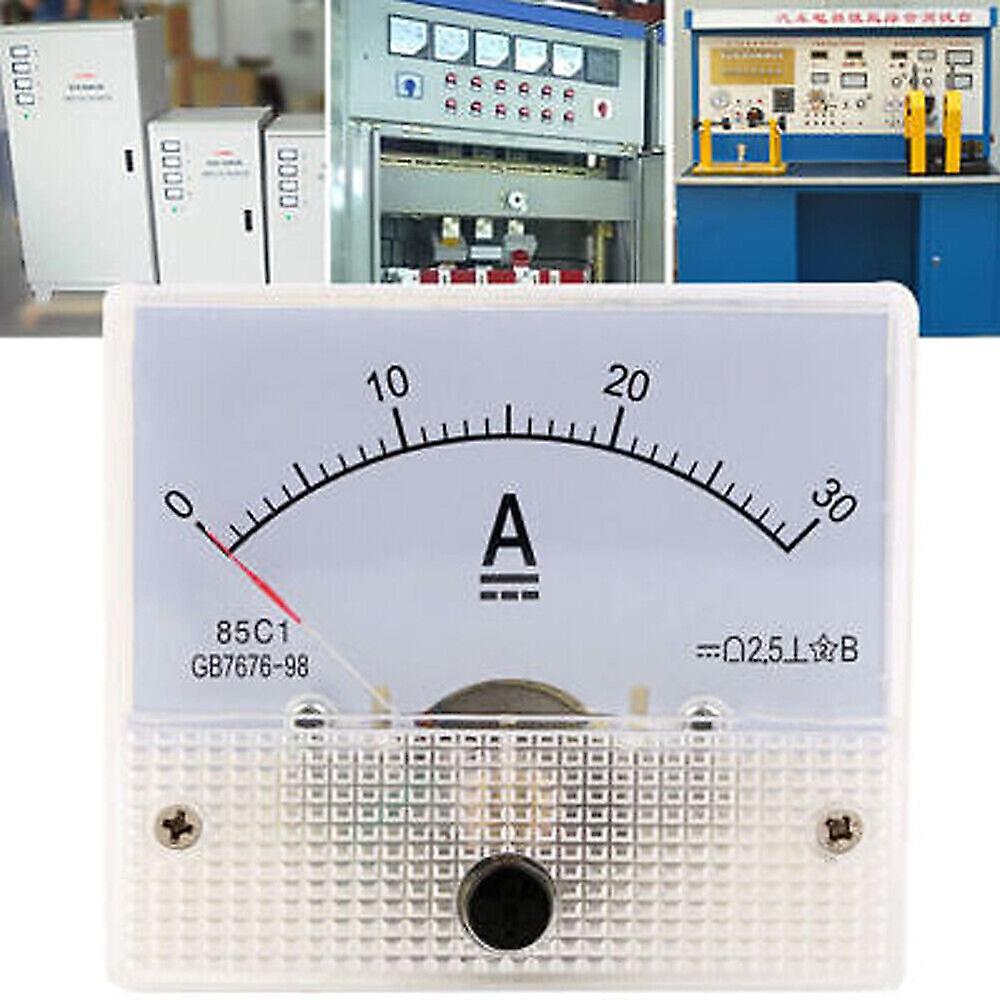 AMP-30A Current Circuit Meter D8-DC Need Shunt 0-30A Analog Ammeter Panel