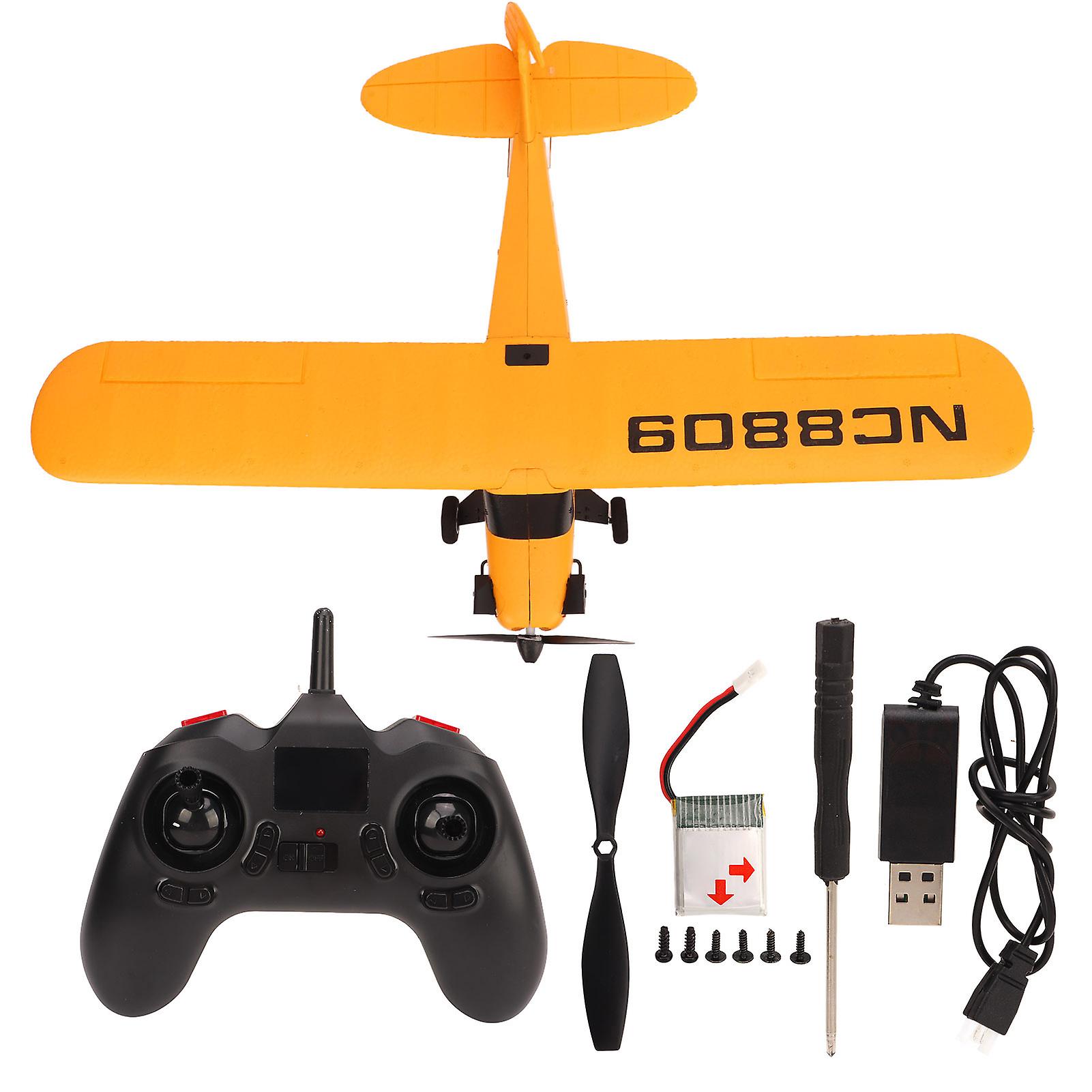 A505 J3 Remote Control 3 Channel Aircraft Yellow 3.7V 500mah 25C Battery Fixed Wing Plane for Gift