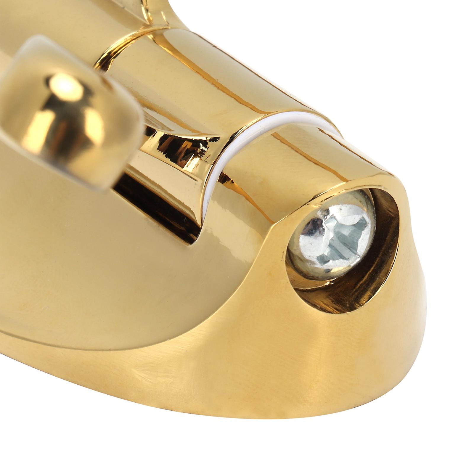 Clothes Hook Wall Mount 180-Degree Foldable Gold Finish for Closet