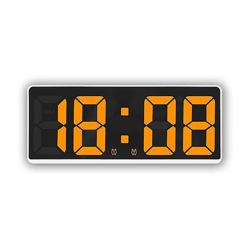 Large Screen LED Clock 6628 Orange