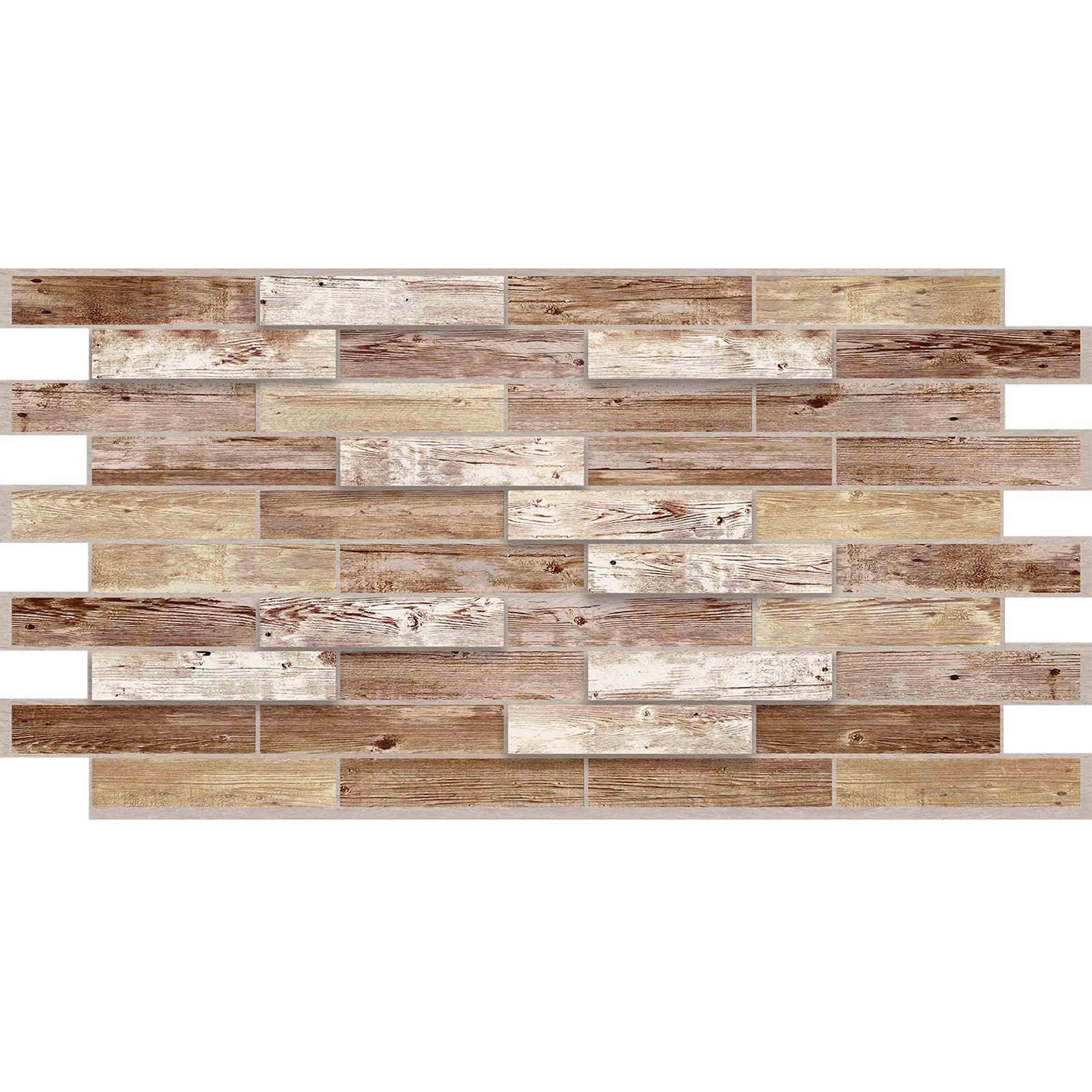 Realistic and insulating 3d wood effect pvc wall cladding panels.
