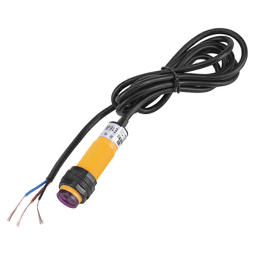 Qukaim IR Photoelectric Sensor Switch E18-B03P1 Photoelectric Sensor Switch, 5-30cm Range, DC 3 Wire, 6-36V PNP IR Detection, Infrared