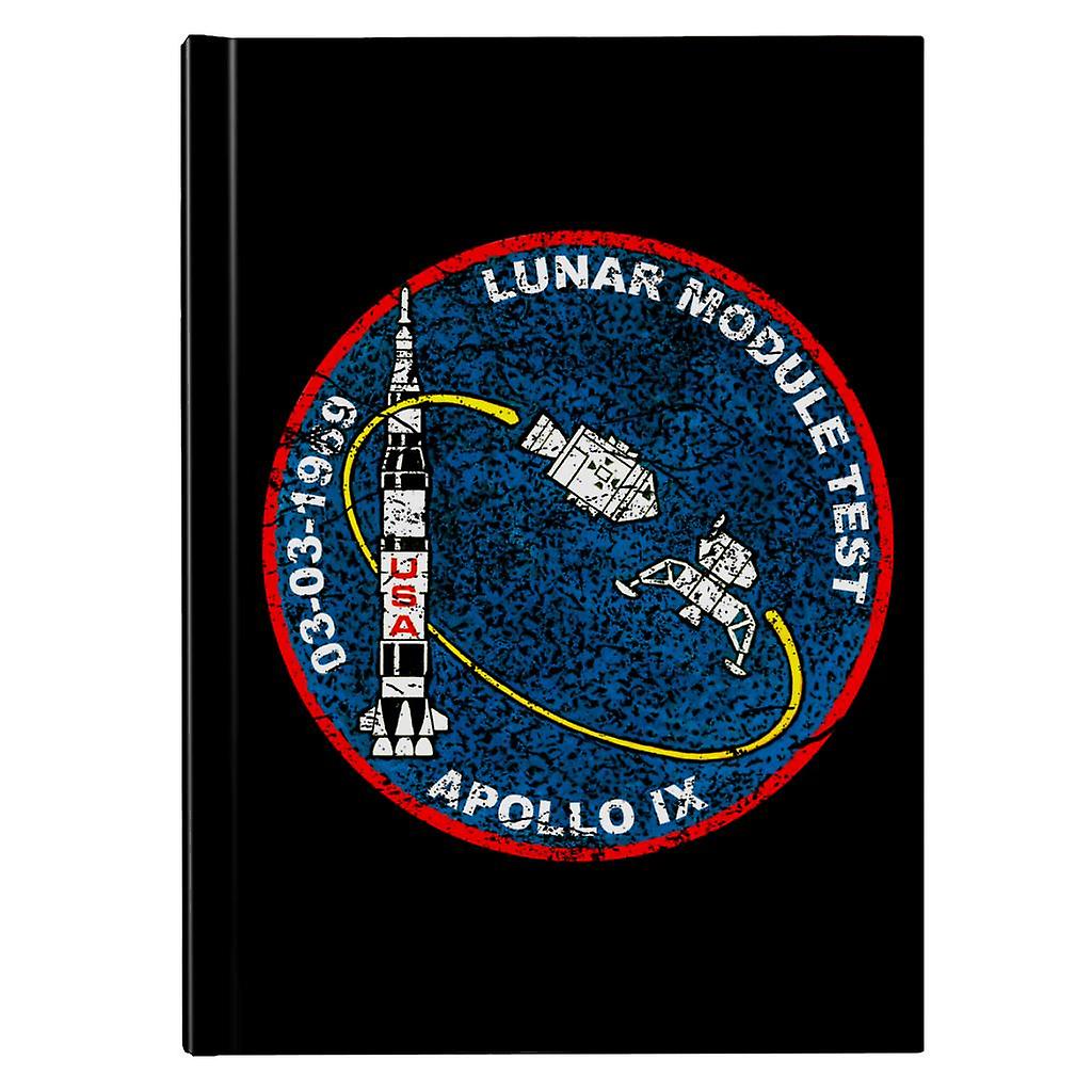 NASA Apollo 9 Mission Badge Distressed Hardback Journal