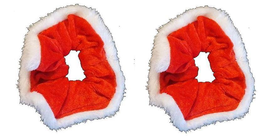 Hårband Snodd Jul röd/vit 2-pack