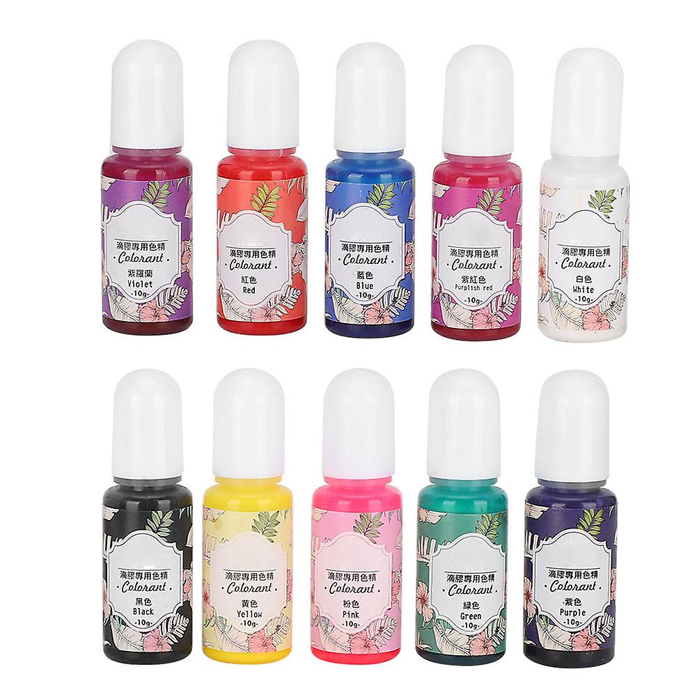 10pcs Epoxy UV Resin Coloring Dye Colorant Pigment DIY Craft Accessory