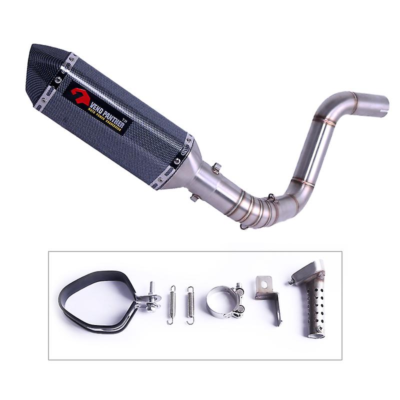 Exhaust Pipe Slip-on Carbon Tips 2'' Modified For Duke 125 250 - Foto 4