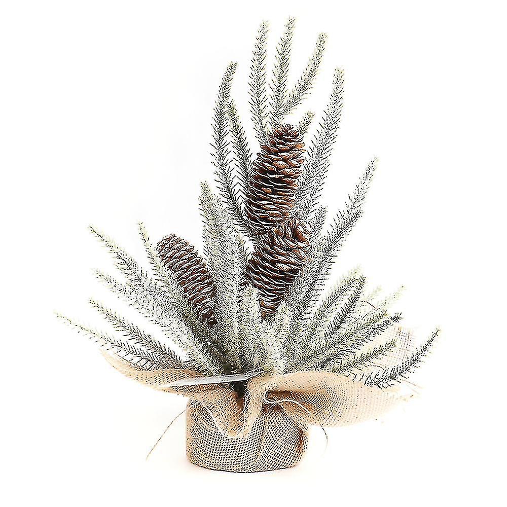 Tabletop Artificial Pine Branches Pinecones Holiday Decoration