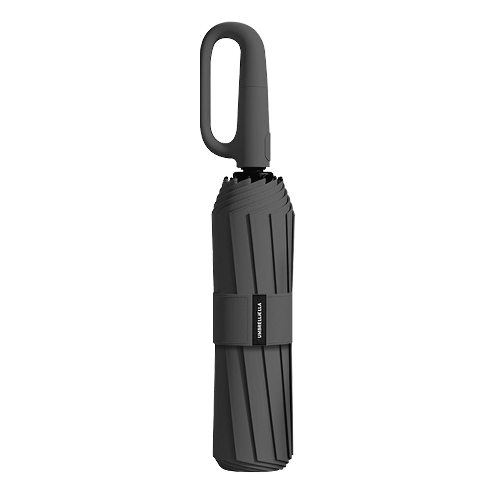 Auto Folding Umbrellas with Rings Buckle Lightweight Sun Protection Umbrellas for Shopping Travel