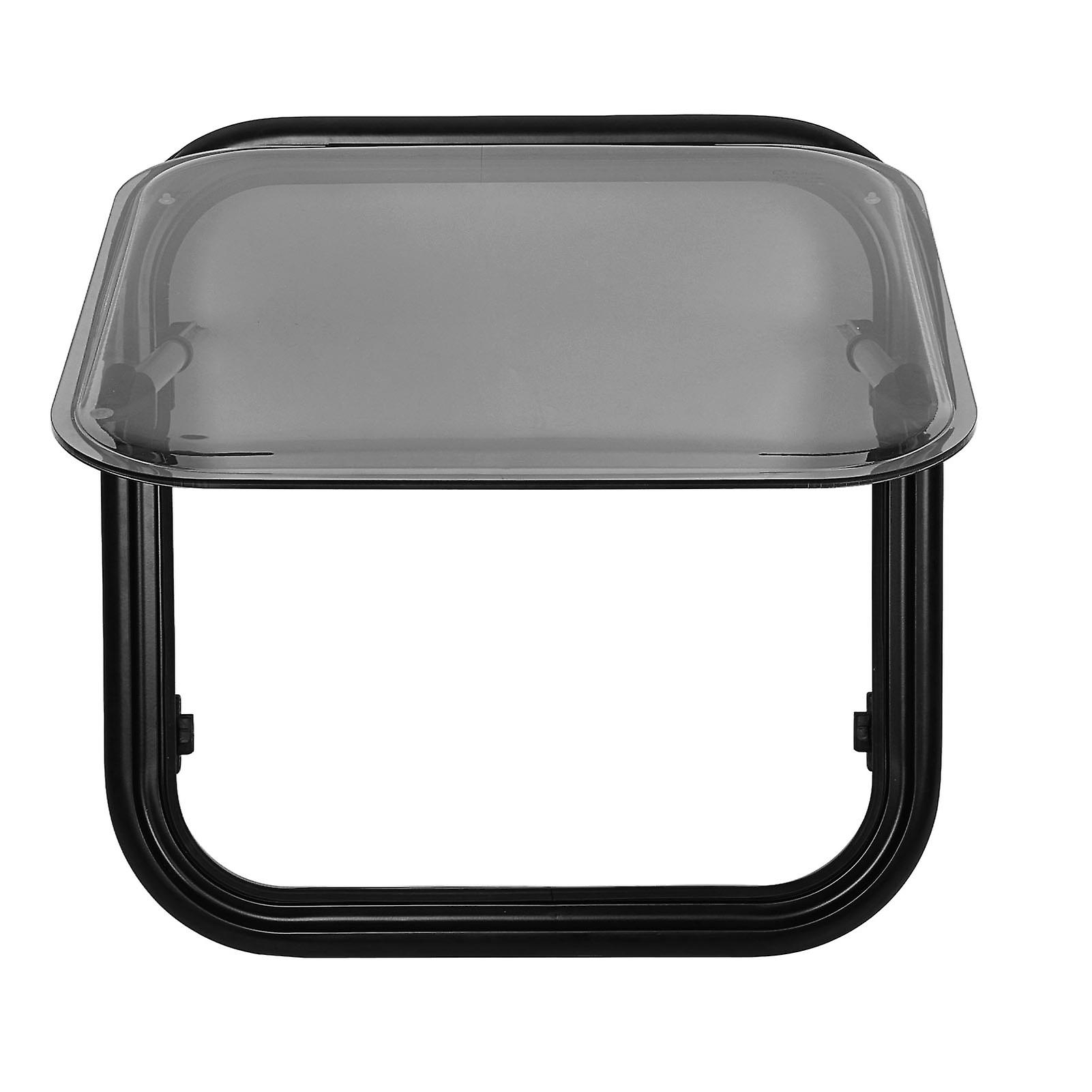 RV Window With Blackout Curtain 75° Opening Angle H500mm W500mm Cutout Push Out Window for RV Camper Trailer Van 