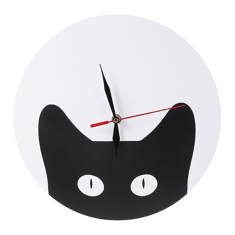 1pcs Cartoon Kitten Pattern Clock