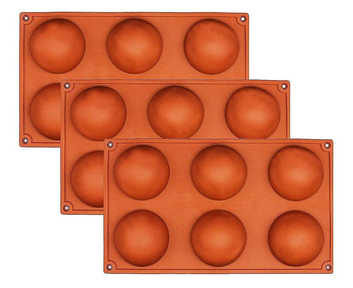 Set of 3 non stick Silicone Mold for Pudding Cookie Making