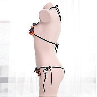Japanese Sexy Bat Lingerie Set Satin Cosplay Halloween Party Little Devil  Costume Sexy Pajamas Women Mini Micro Bra Panties | Fruugo IL