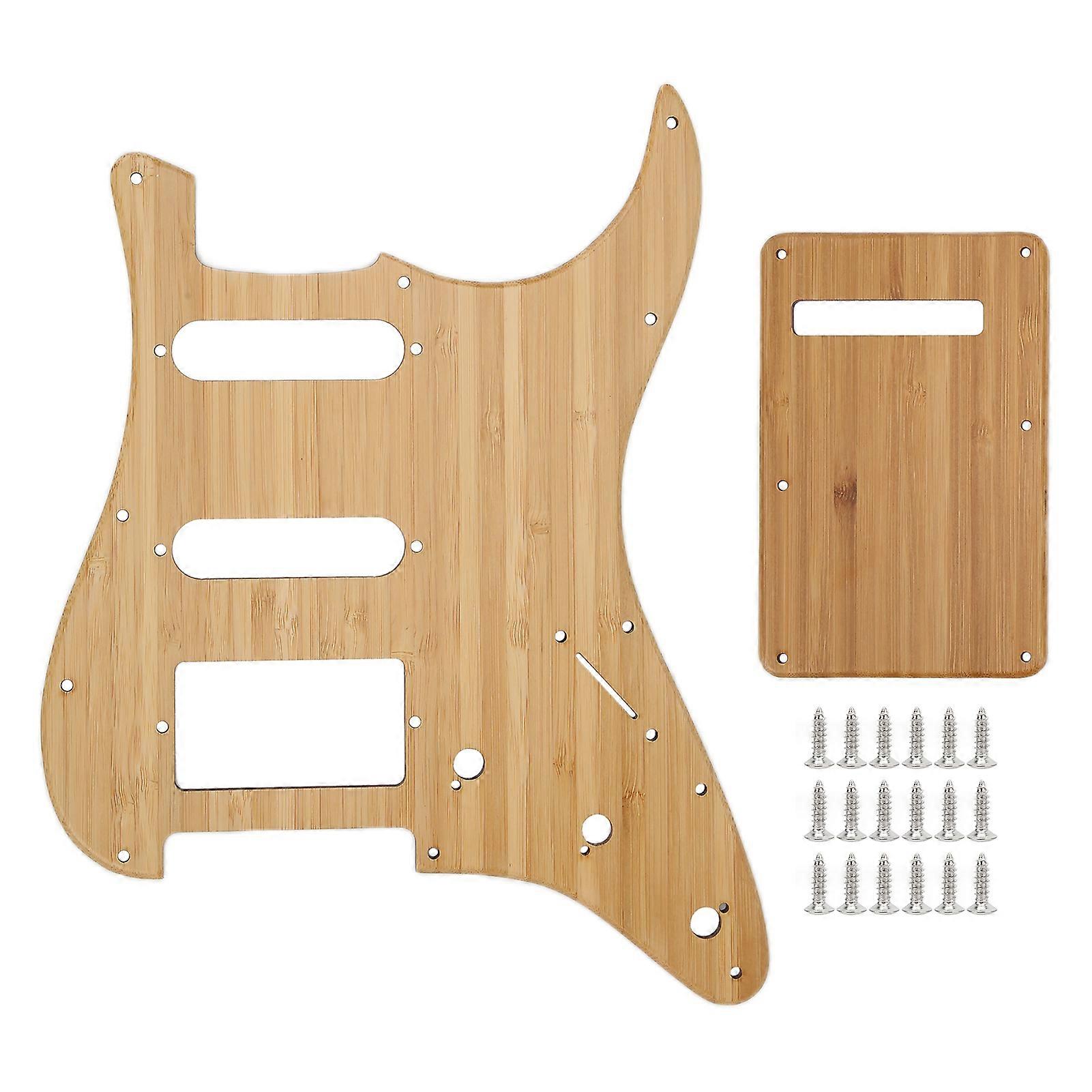 Guitar Pick Guard Scratch Board Decorating Bamboo Primary Colour For St Style Gssh05