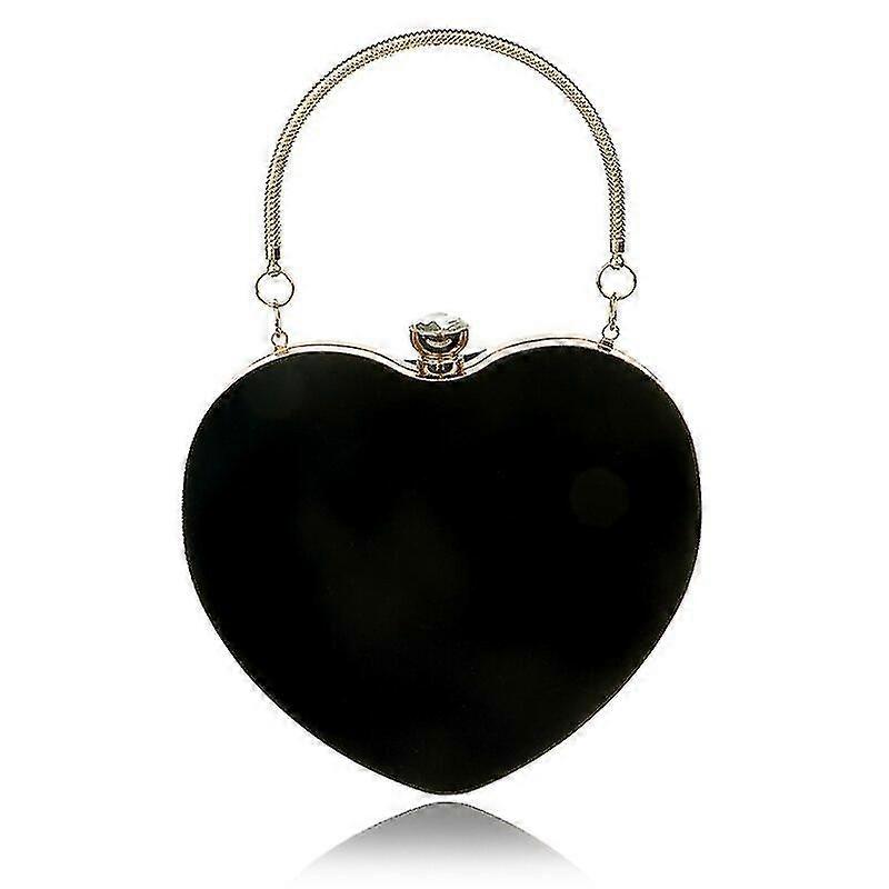 Hjerteformet veske for kvinner, moteclutch