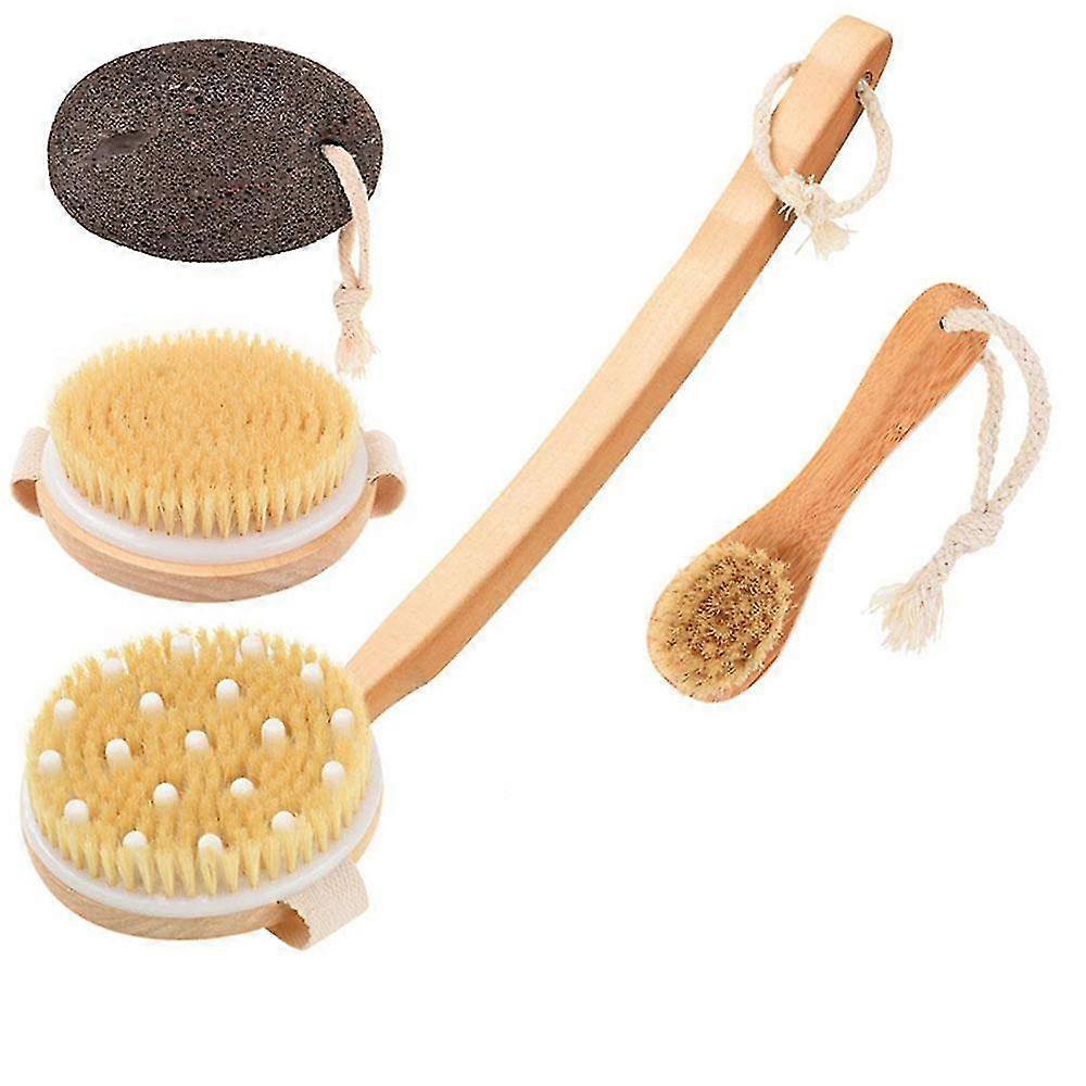 Tørrbørsting Kroppsbørstesett Lymfedrenasje og Hudpeeling