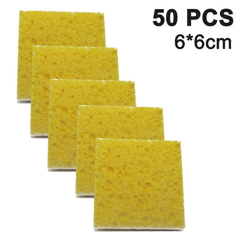 50 Pieces Compressed Facial Sponges, Cellulose Facial Sponges with Container Facial Sponges Reusable Bigger / Thicker Face Deep Cleansing and Soft Exf