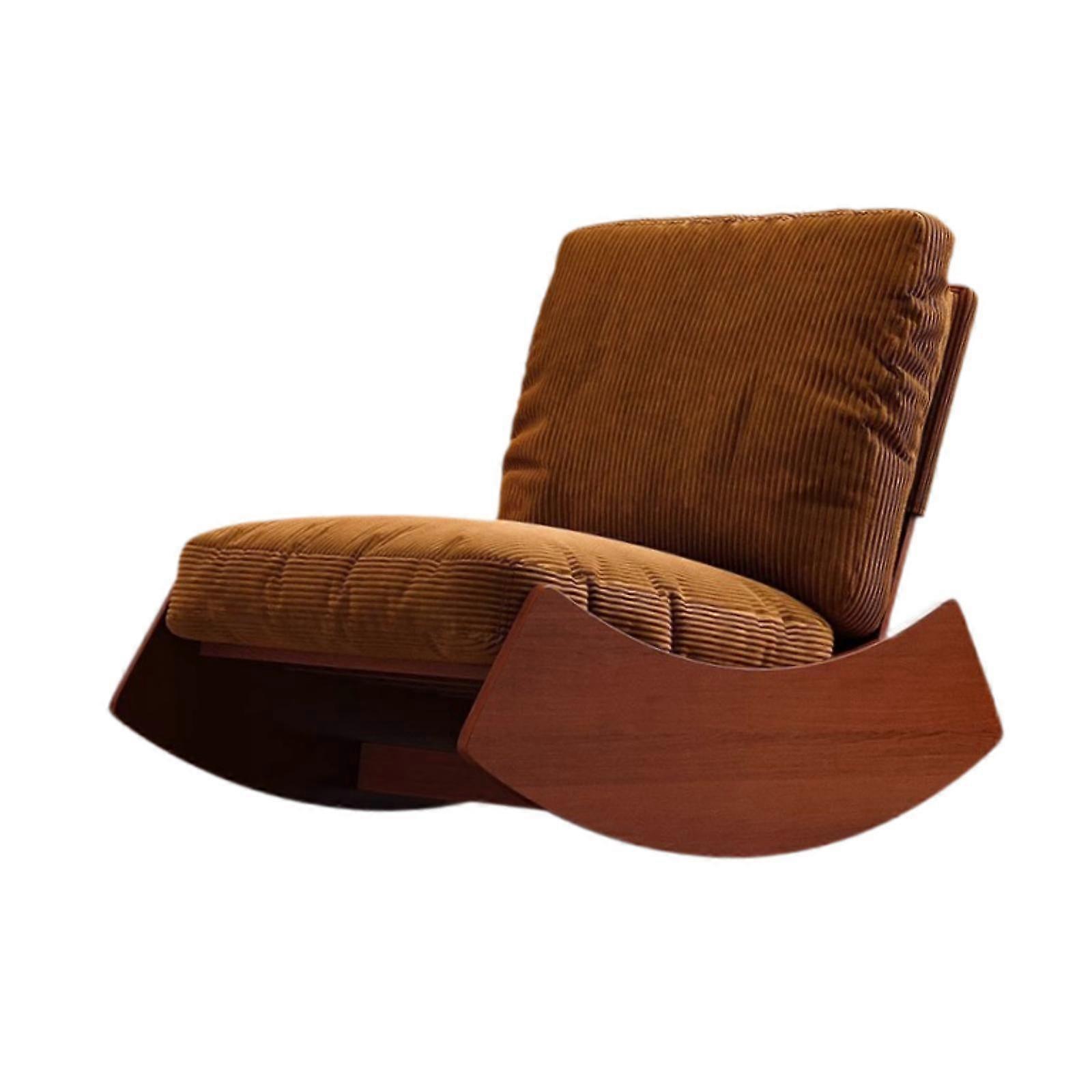 Rocking Chair Soft Leisure Comfortable Lazy Sofa Chair for Yard Patio Garden A