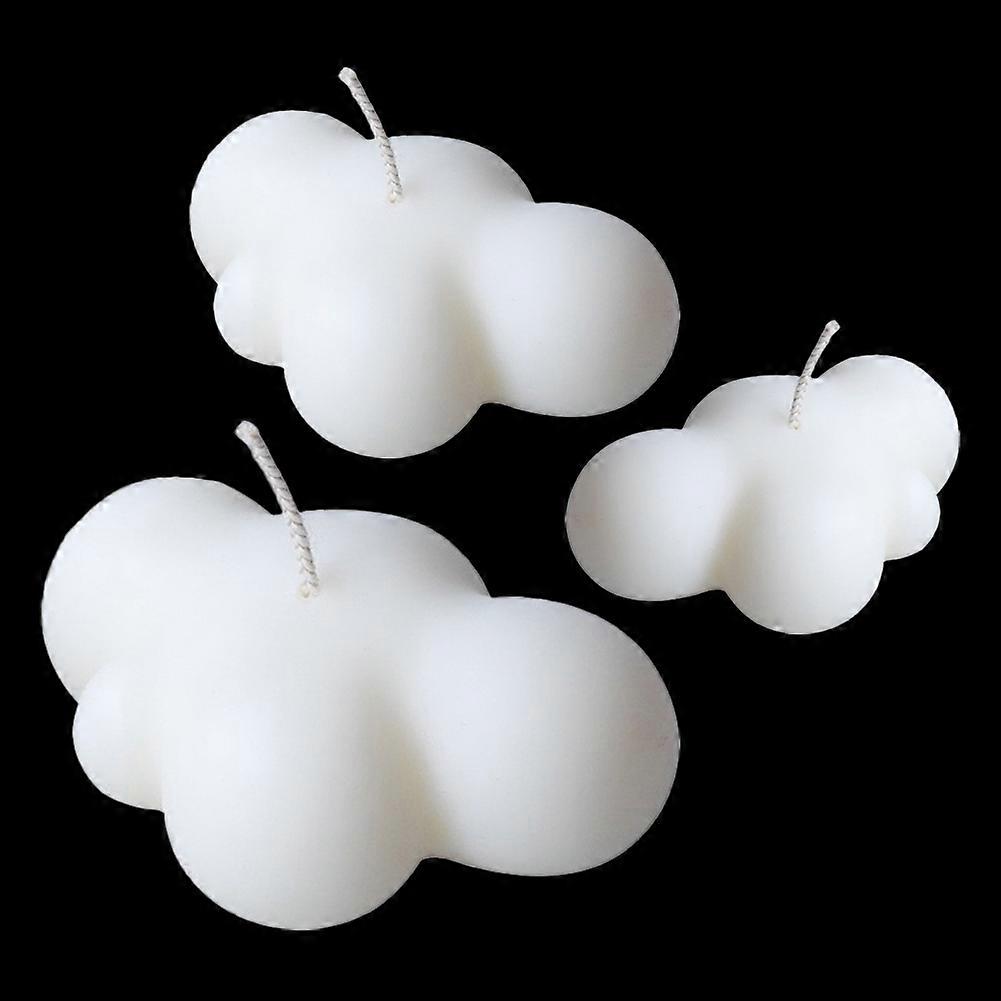 3 Pcs/set Clouds Shape Candle Mold Silicone Molds Soap Making Mold Handcraft Ornaments Making Tool DIY Soap Mold Moule Bougie