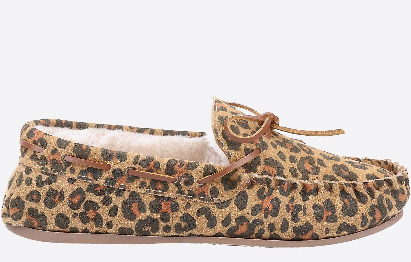 Hush Puppies Allie Memory Foam Slippers Leopard