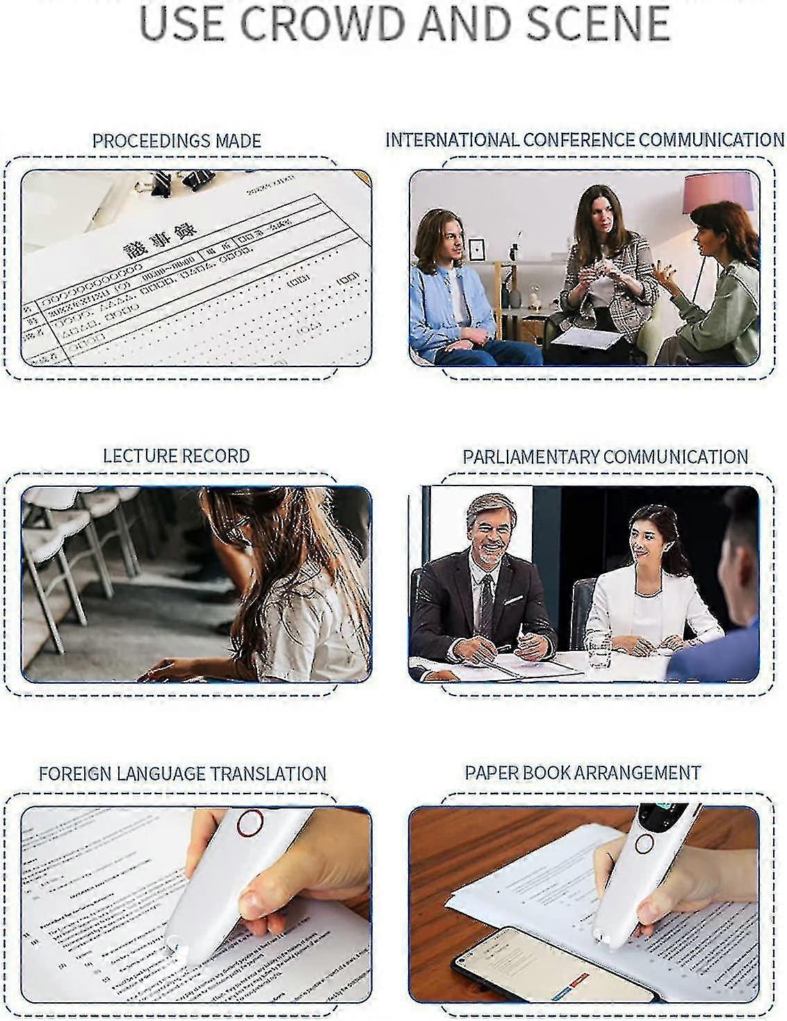 Pen Scanner, Dyslexia Speech Unit Text - Examination Reading Pen, Data Input Pen Scanner, Reading Support Human Reader Alternative Classroom Assistanc