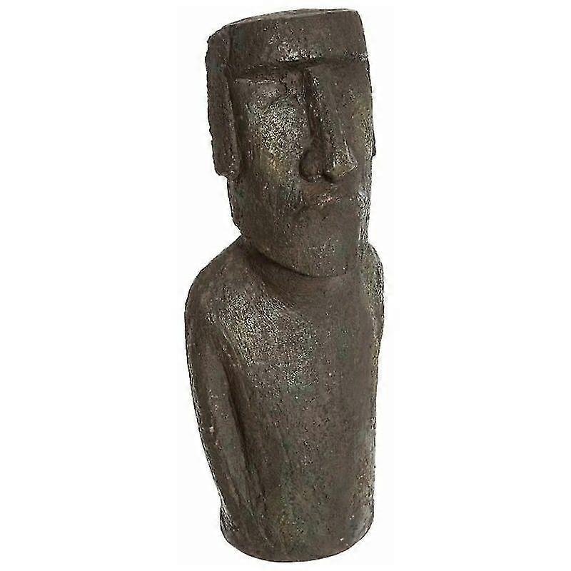 Resin Easter Island Statue 40 cm - Atmosphera - Brown-Yvan