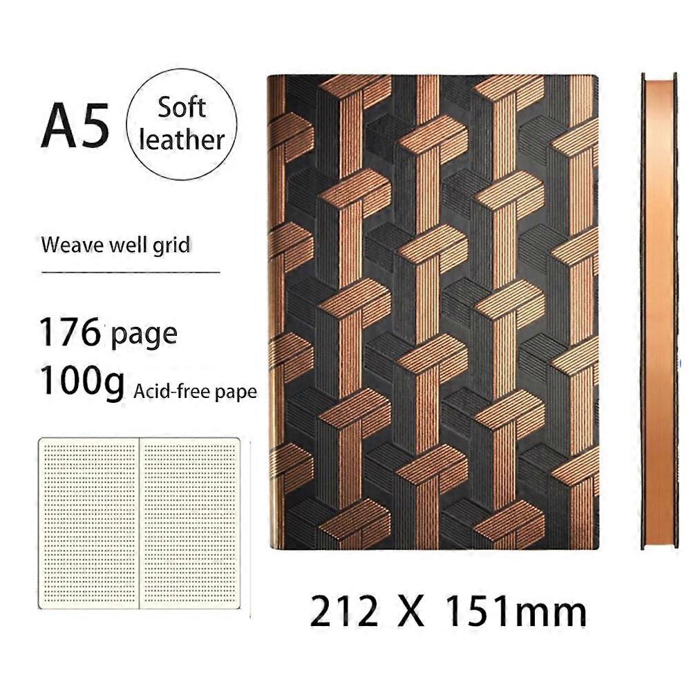 Point Grid Notebook - A5 212151mm Advanced Point Grid Soft Cover Notebook