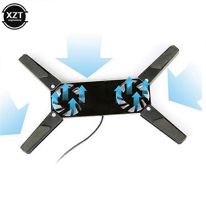 1Pcs Rotatable USB Fan Cooling Pad 2 Fans Cooler Notebook Cooler Computer Fan Stand for 10-17" Laptop Notebook Peripherals XNC