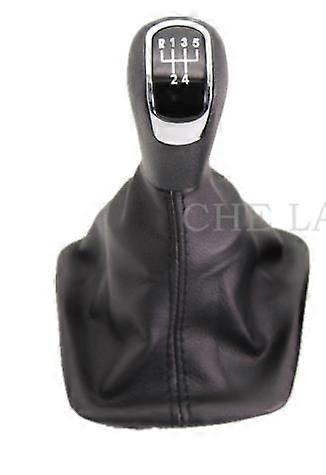 For Skoda Yeti 2009 2010 2011 2012 2013 car 5 speed 6 speed Gear stick shift knob With black leather boot