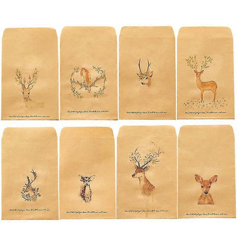 80pcs retro envelope creative paper envelope unique diy envelopes kraft paper envelope for party festival