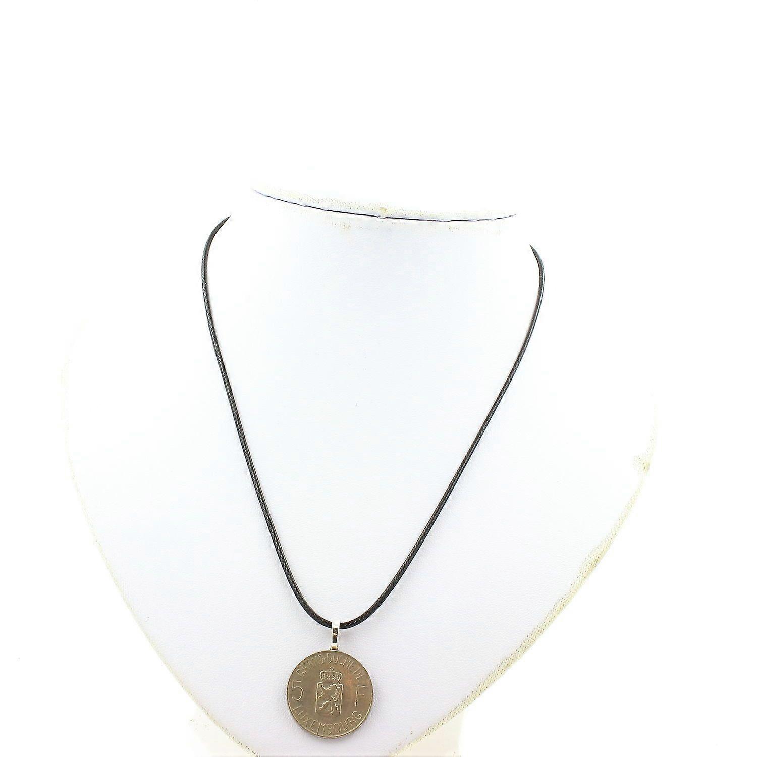 Luxembourg 5 franc coin necklace - Charlotte
