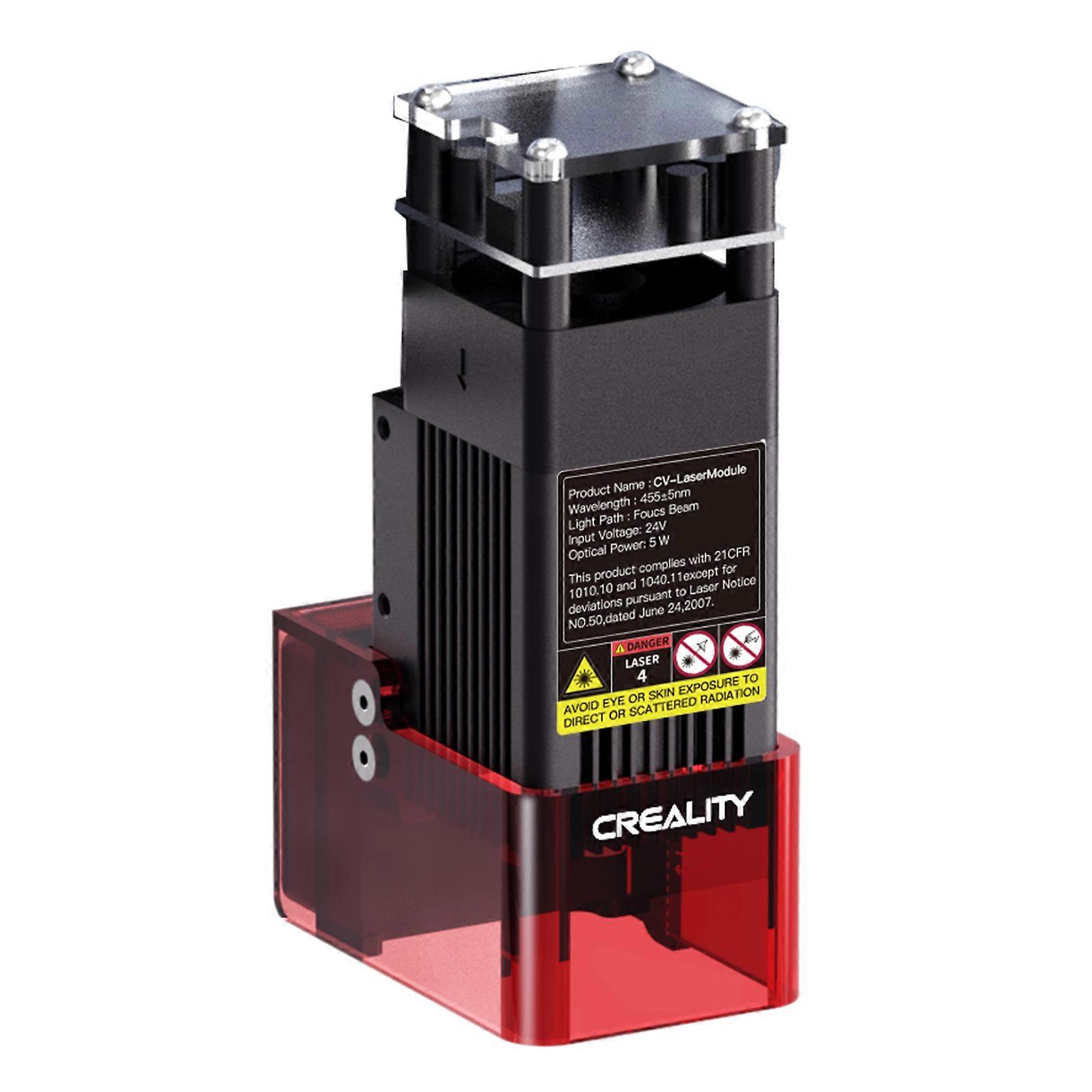 Creality Ender-3 S1 CV-Laser Module 24V 5W Laser Head Compatible with Ender-3 S1/Ender-3 S1 Pro/Ender-3 S1 Plus CNC Laser Carving Machine Precise Focu