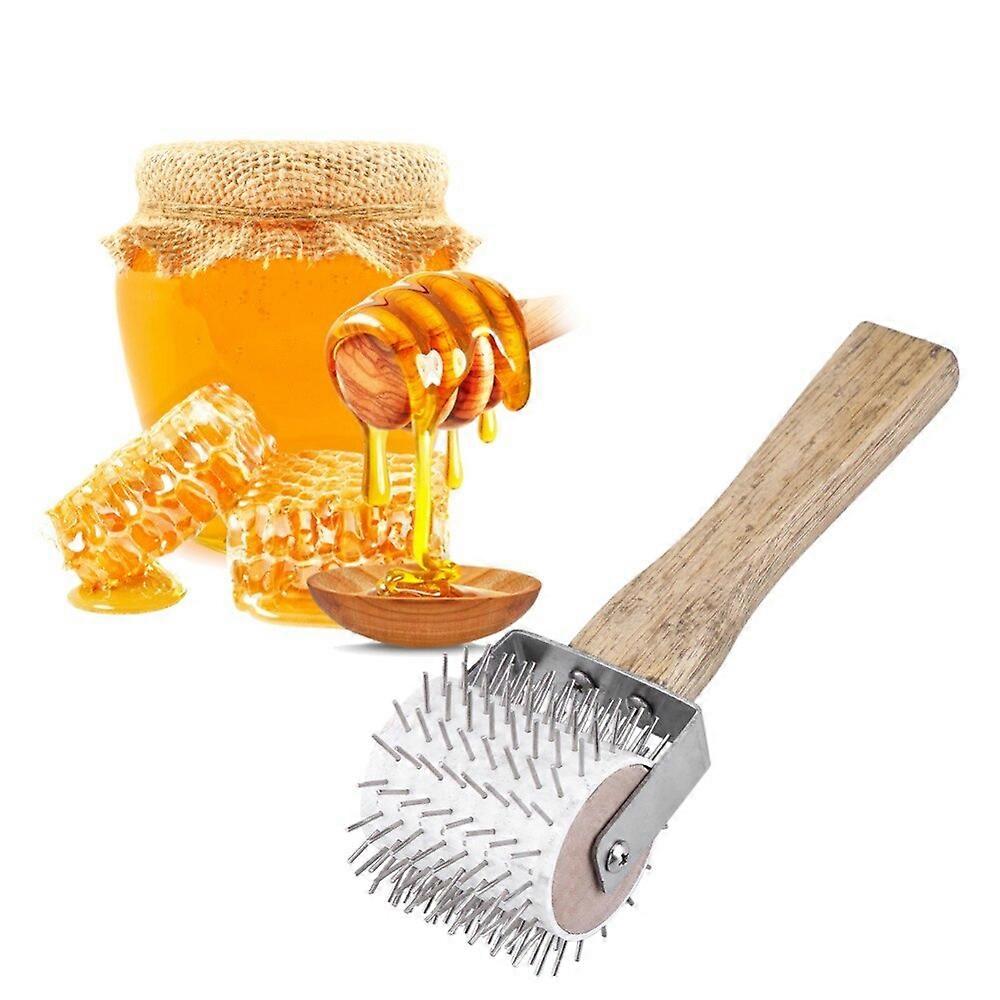 Beekeeper Uncapping Steel Needle Roller Bee Comb Honey Extracting Beekeeping Equipment Bee Hand Tool Beekeeper Tool
