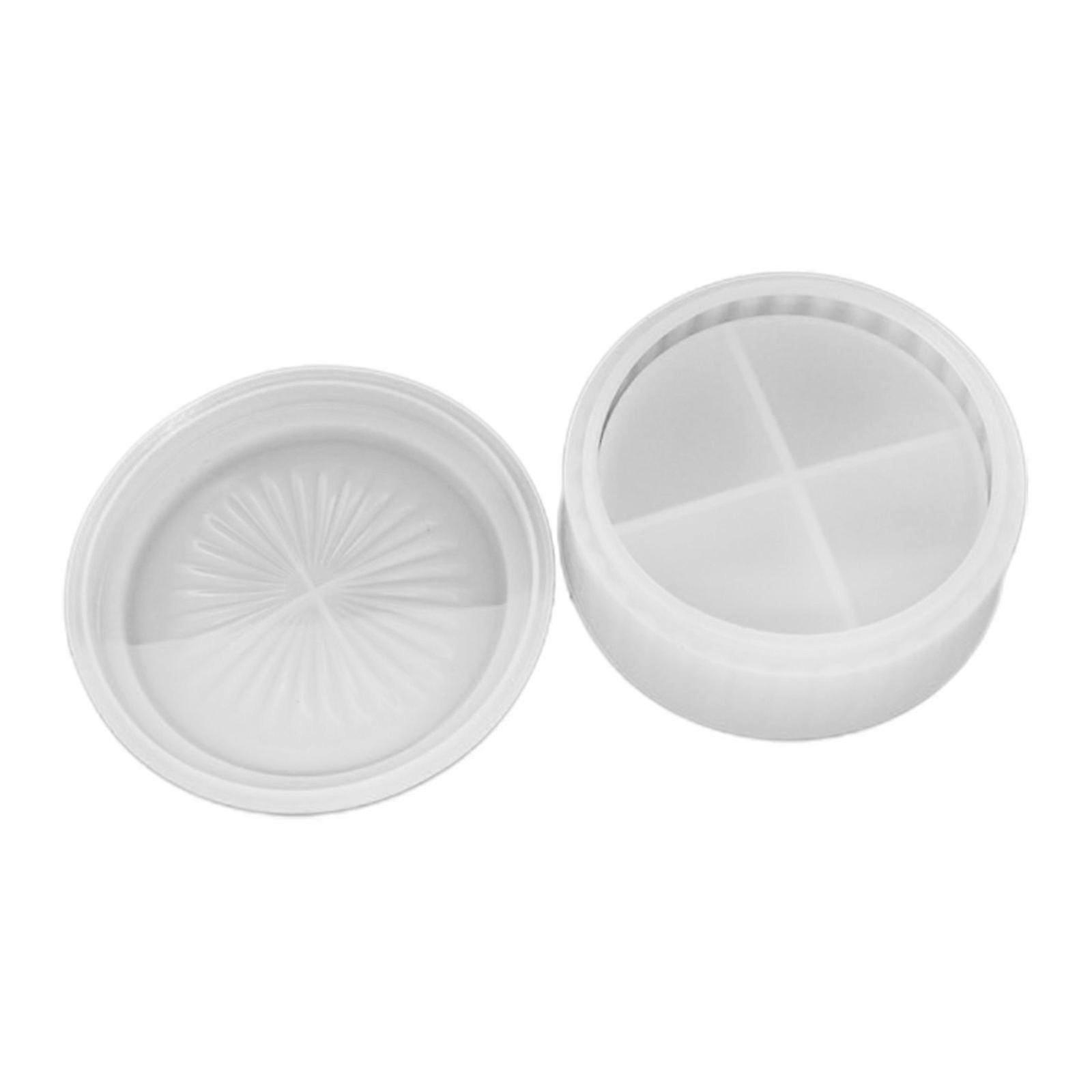 Stackable Round Tray Molds Jar Epoxy Mold For Diy Trinket Container-fg