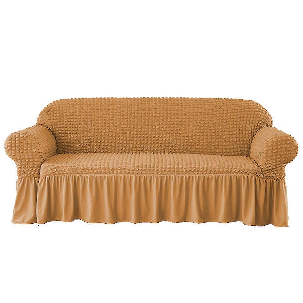 High Elastic Sofa Cover All-Protection Solid Color Non-slip Universal Fabric Sofa Cover