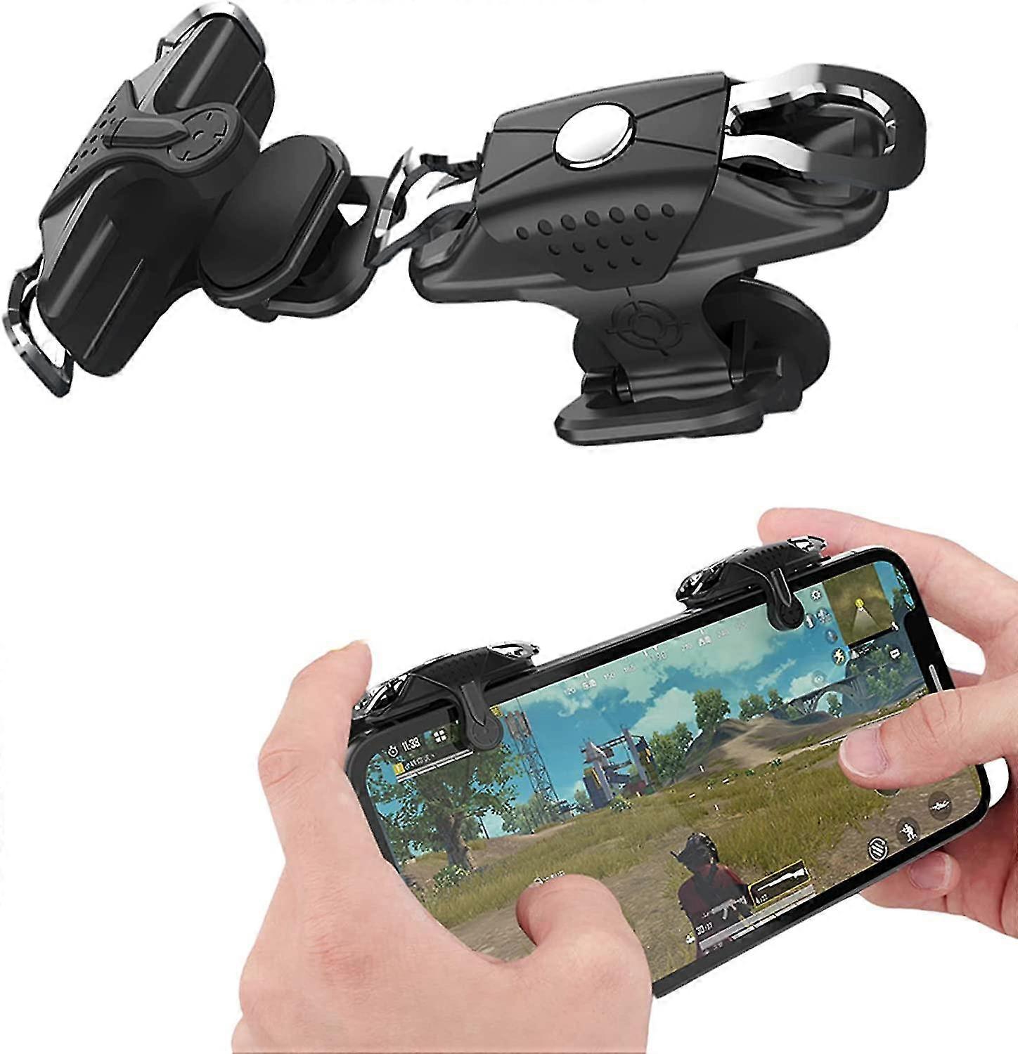 Mobile Pubg Gamepads Controller Trigger For Phone Gamepad L1r1 Triggers Sensitive Joystick Shoot Aim For Phone Pubg/call Of Duty/fotnite Grip For Andr