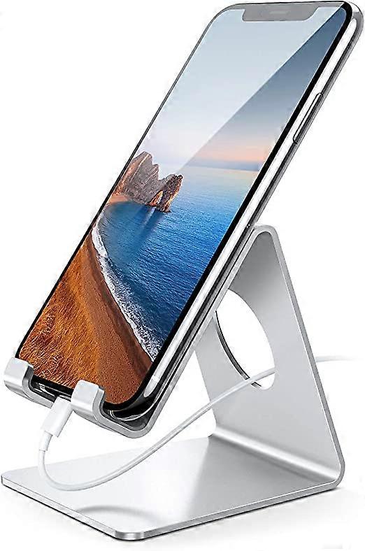 ZK-Phone Holder, Desk, Smartphone - Silver