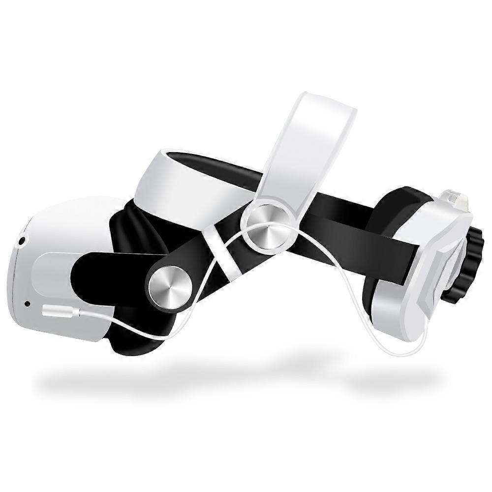 2 in 1 VR Head Strap With Battery Adjustable Head Band For Oculus Quest 2