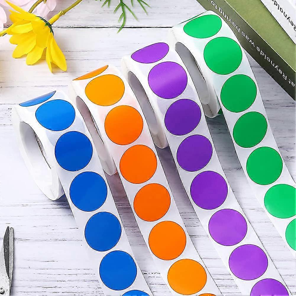 2000 Pieces Adhesive Dots Colorful Dot Stickers Stickers Labels Marker Dots